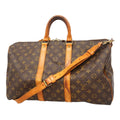Louis Vuitton Boston Bag Monogram Keepall Bandouliere 45 Brown