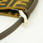 Fendi Handbag Zucca Nylon Canvas Brown — view 8