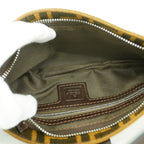 Fendi Handbag Zucca Nylon Canvas Brown — view 4