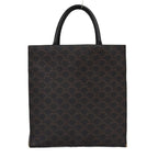Celine Shoulder Bag Tote 2-Way Triomphe Canvas Vertical Cover Logo Brown — view 3