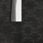 Celine Shoulder Bag Tote 2-Way Triomphe Canvas Vertical Cover Logo Brown — view 8