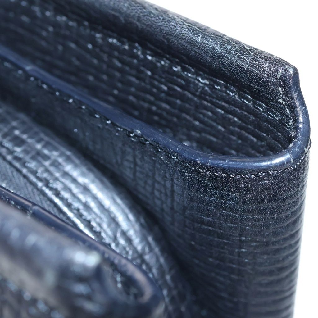Loewe Log Leather Tote Bag Black — view 7