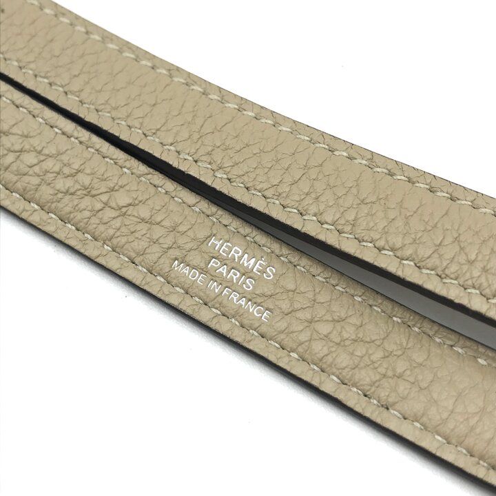 Hermes Color Trench Taurillon Clemence Leather Strap Bag Beige — view 5