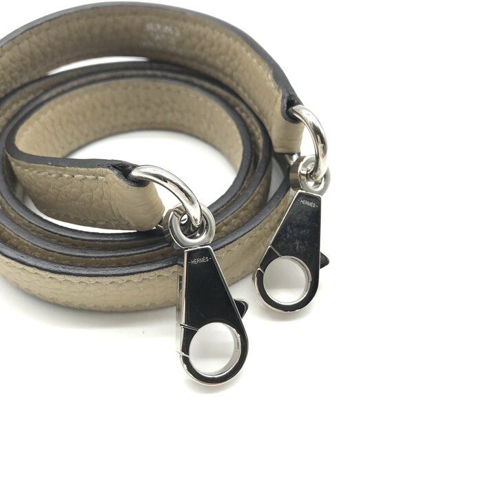Hermes Color Trench Taurillon Clemence Leather Strap Bag Beige — view 2