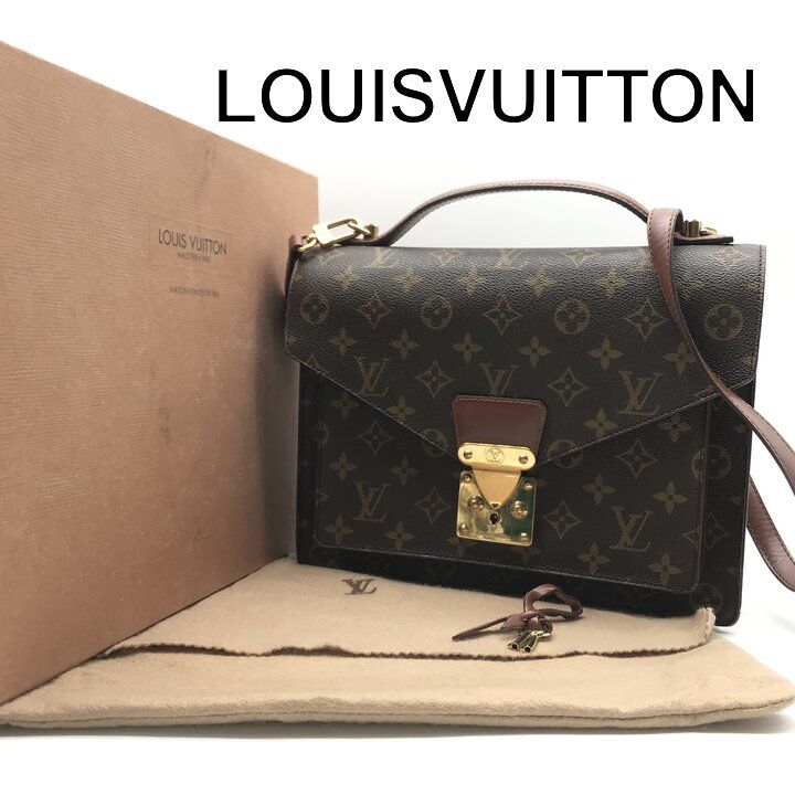 Louis Vuitton Monogram Monceau Business 2-Way Bag Leather