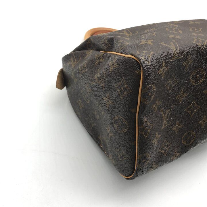 Louis Vuitton Monogram Speedy 25 Hand Mini Boston Bag Leather Brown — view 5