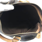 Louis Vuitton Monogram Speedy 25 Hand Mini Boston Bag Leather Brown — view 8