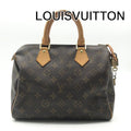 Louis Vuitton Monogram Speedy 25 Hand Mini Boston Bag Leather Brown