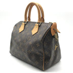Louis Vuitton Monogram Speedy 25 Hand Mini Boston Bag Leather Brown — view 2