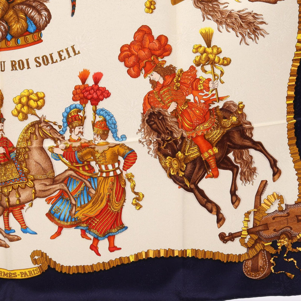 Hermes Scarf Carre 90 les Fetes du Roi Soleil Silk — view 5