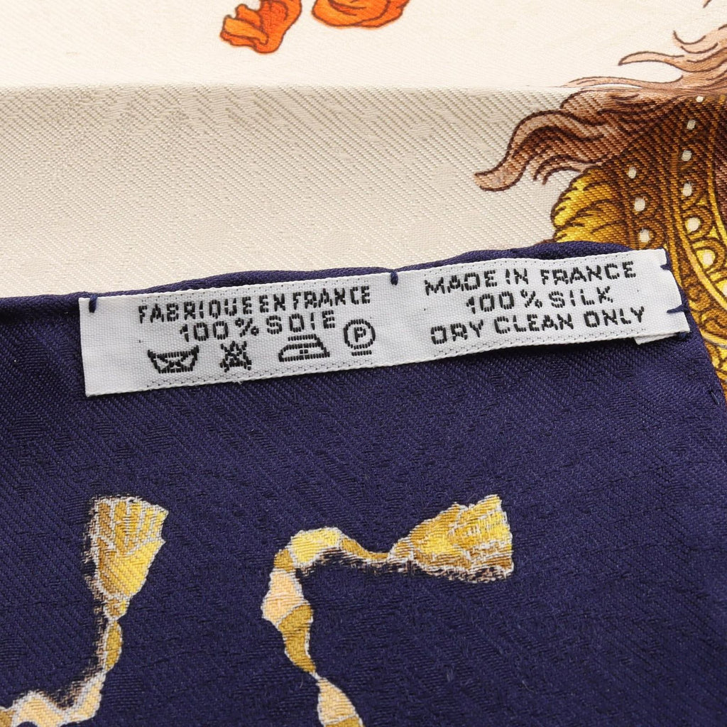 Hermes Scarf Carre 90 les Fetes du Roi Soleil Silk — view 3