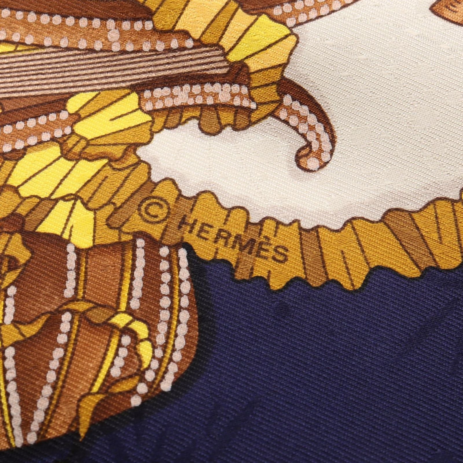 Hermes Scarf Carre 90 les Fetes du Roi Soleil Silk — view 2