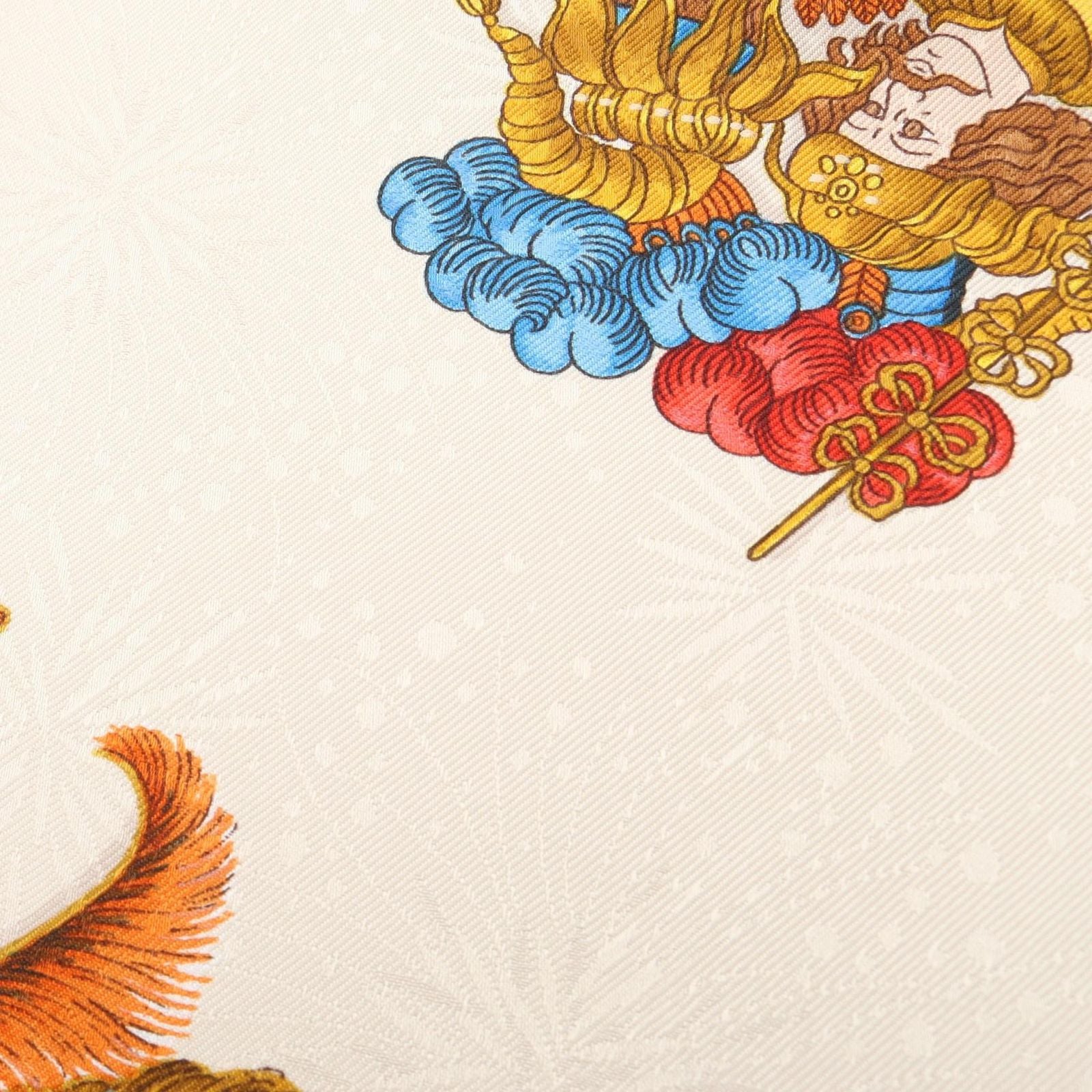 Hermes Scarf Carre 90 les Fetes du Roi Soleil Silk — view 8