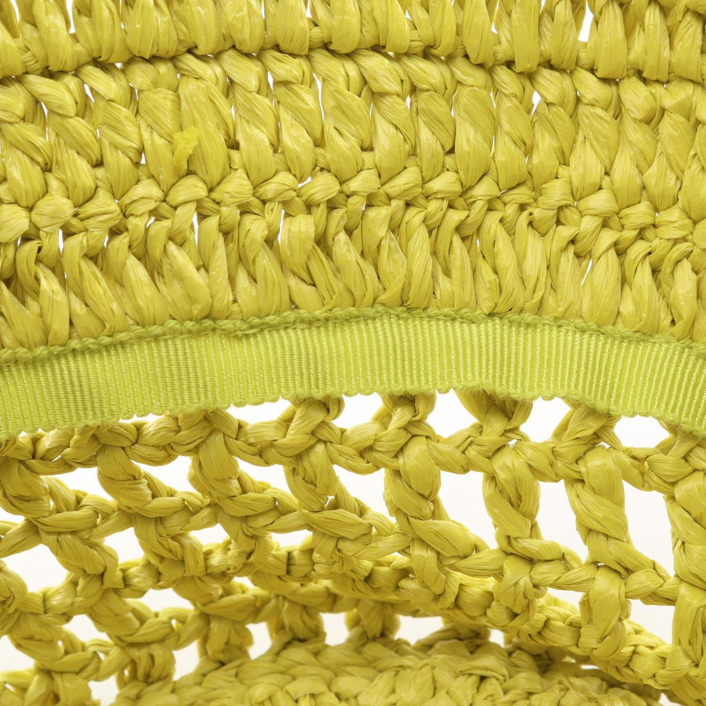 Prada Hat Logo Raffia Baguette — view 6