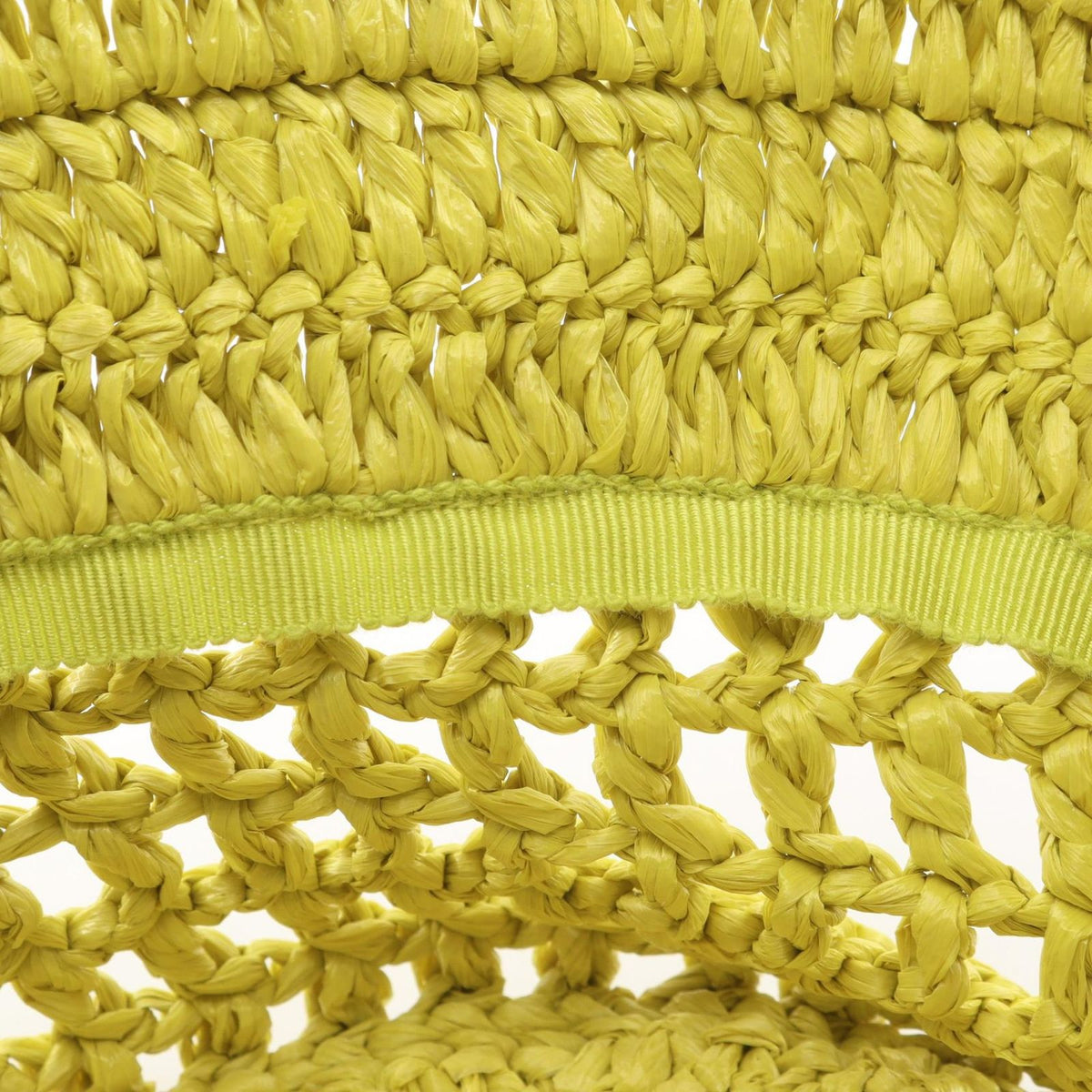 Prada Hat Logo Raffia Baguette — view 6