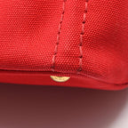Prada Tote Bag Canapa 2-Way Red Black Canvas Mini — view 6