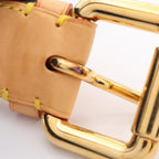 Louis Vuitton Belt Ceinture Monogram Denim Gold — view 6