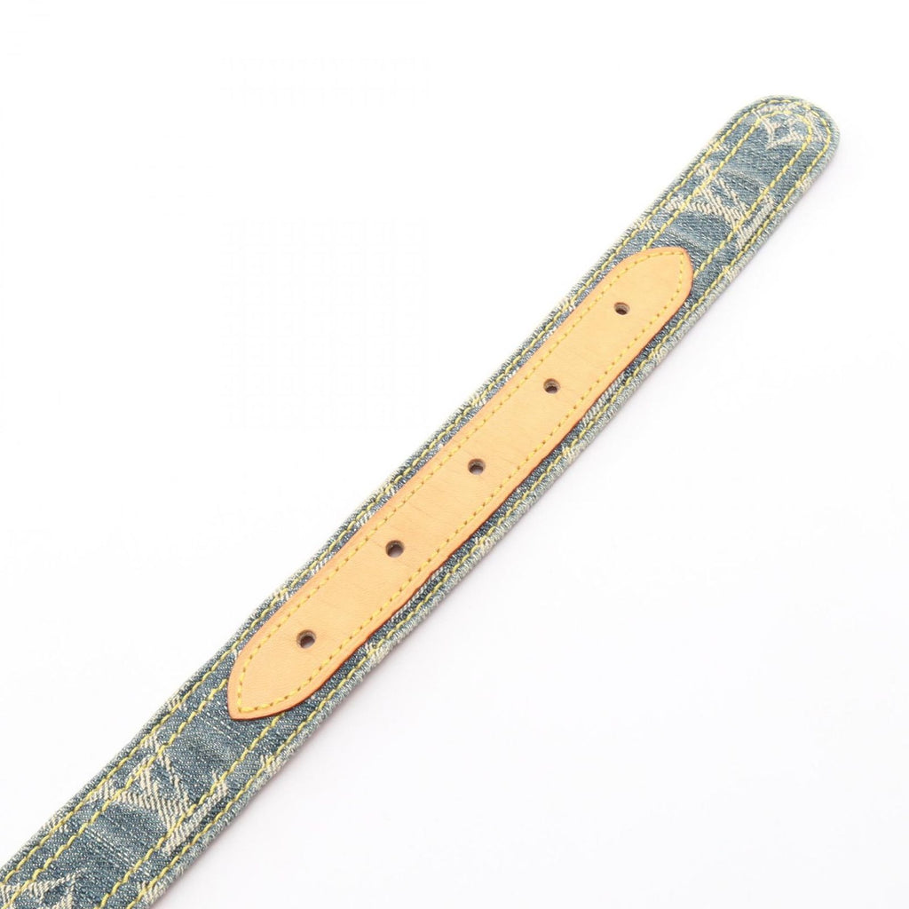 Louis Vuitton Belt Ceinture Monogram Denim Gold — view 3