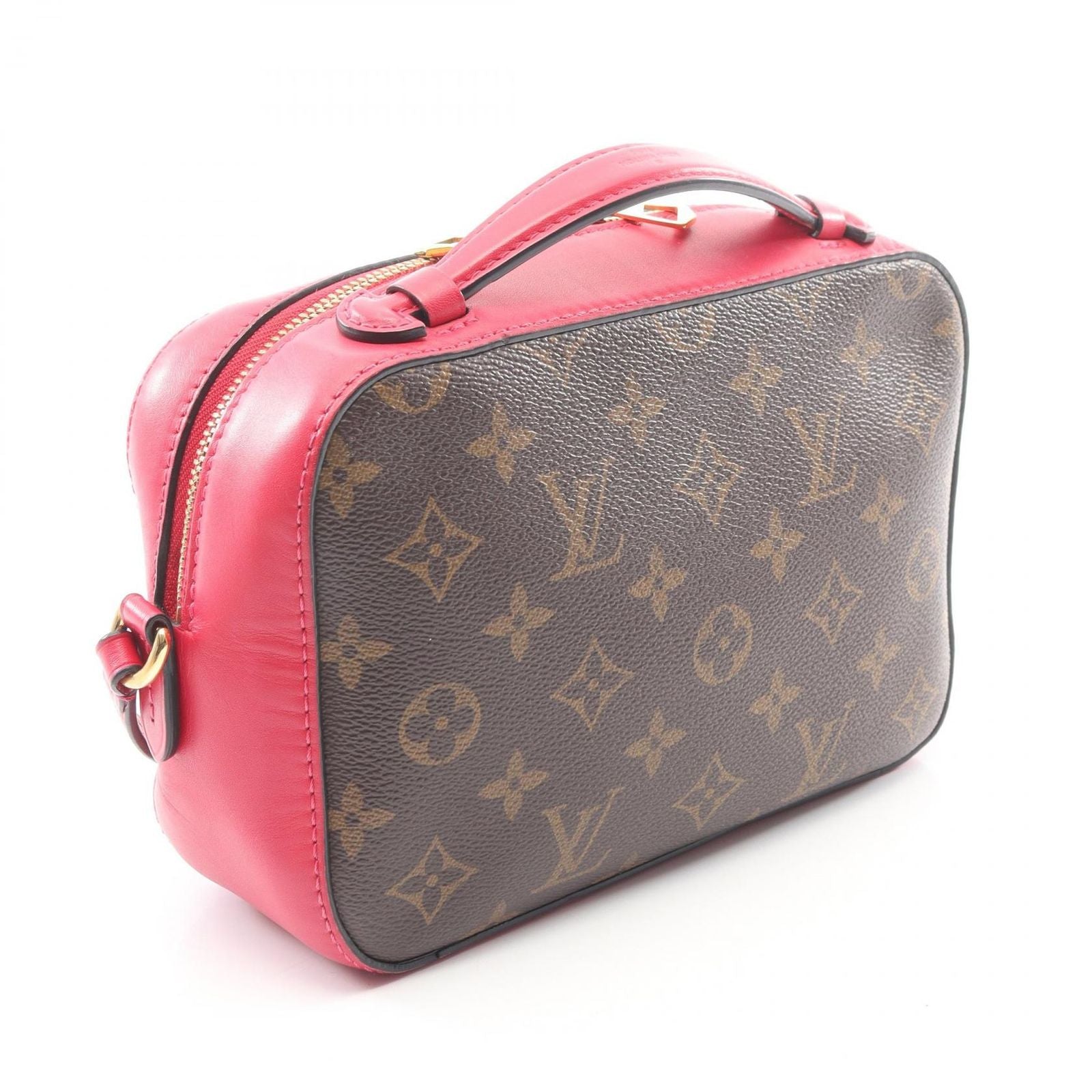 Louis Vuitton Shoulder Bag Saintonge Monogram Freesia Canvas Leather — view 2