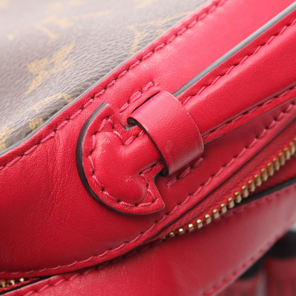 Louis Vuitton Shoulder Bag Saintonge Monogram Freesia Canvas Leather — view 7