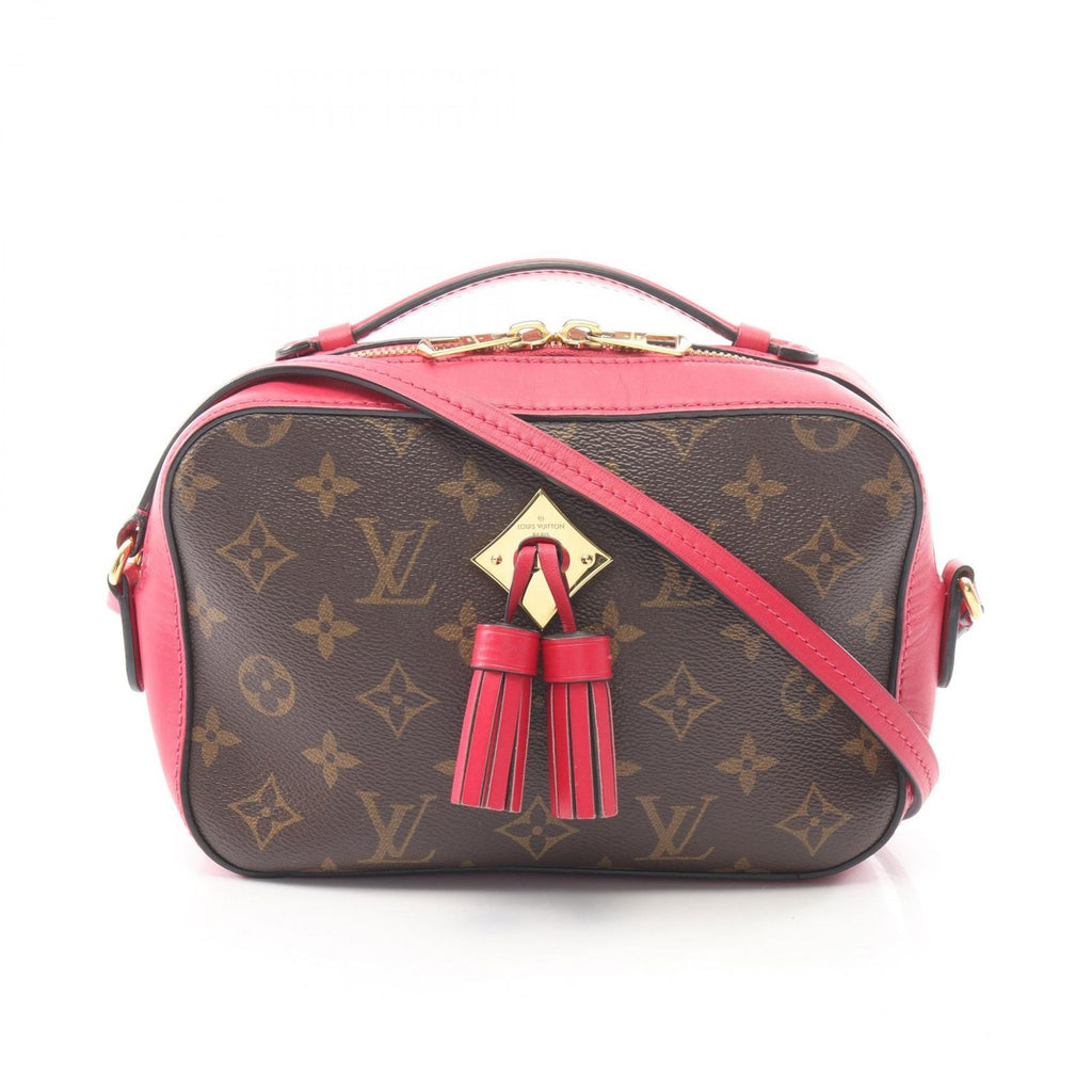 Louis Vuitton Shoulder Bag Saintonge Monogram Freesia Canvas Leather