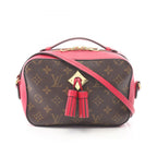 Louis Vuitton Shoulder Bag Saintonge Monogram Freesia Canvas Leather