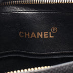 Chanel Shoulder Bag Quilted Coco Ball Black Caviar Leather Chain — view 4