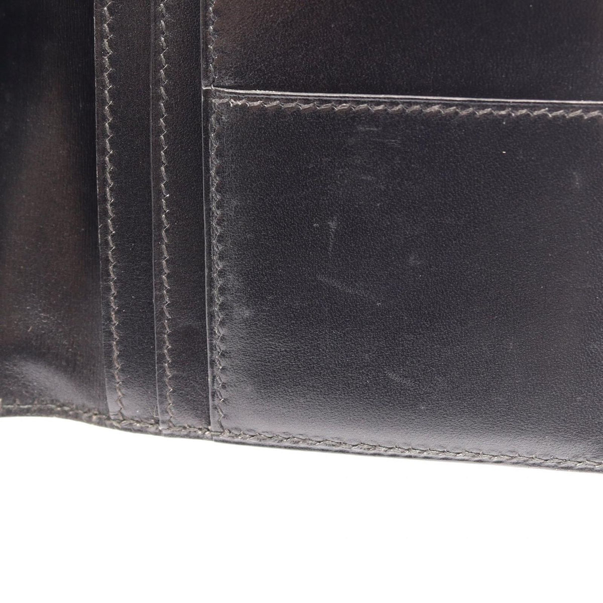 Hermes Bifold Wallet Bearn Classic Black Calfskin — view 7
