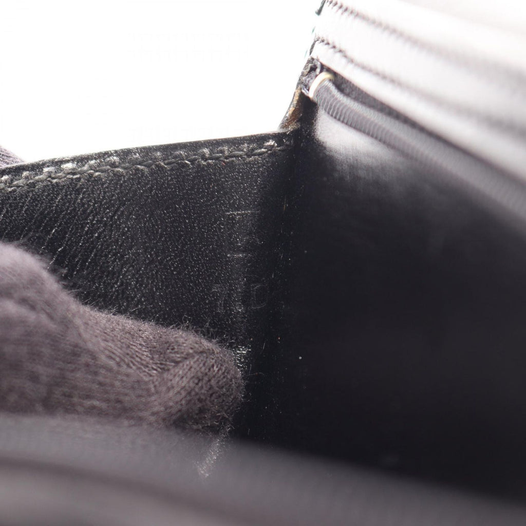 Hermes Bifold Wallet Bearn Classic Black Calfskin — view 6