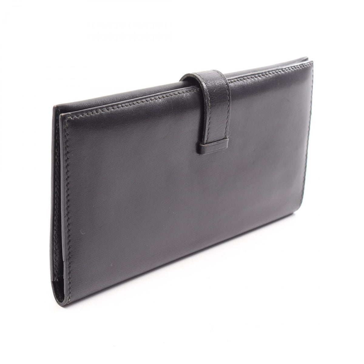 Hermes Bifold Wallet Bearn Classic Black Calfskin — view 2