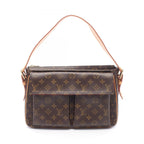 Louis Vuitton Shoulder Bag GM Canvas Leather GM