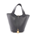 Hermes Handbag Picotin Lock PM Canvas Leather