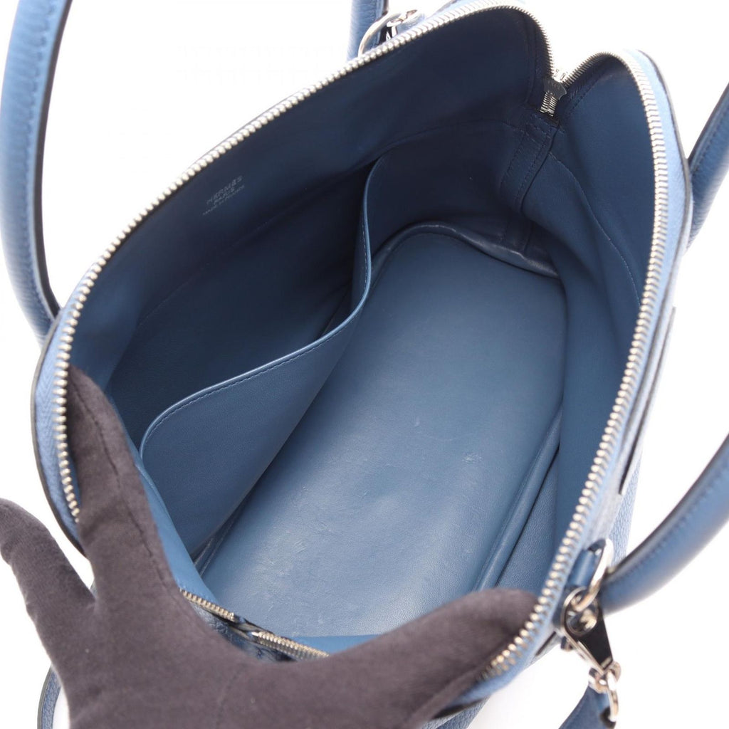 Hermes Handbag Bolide 31 2-Way Blue Agate Leather — view 3