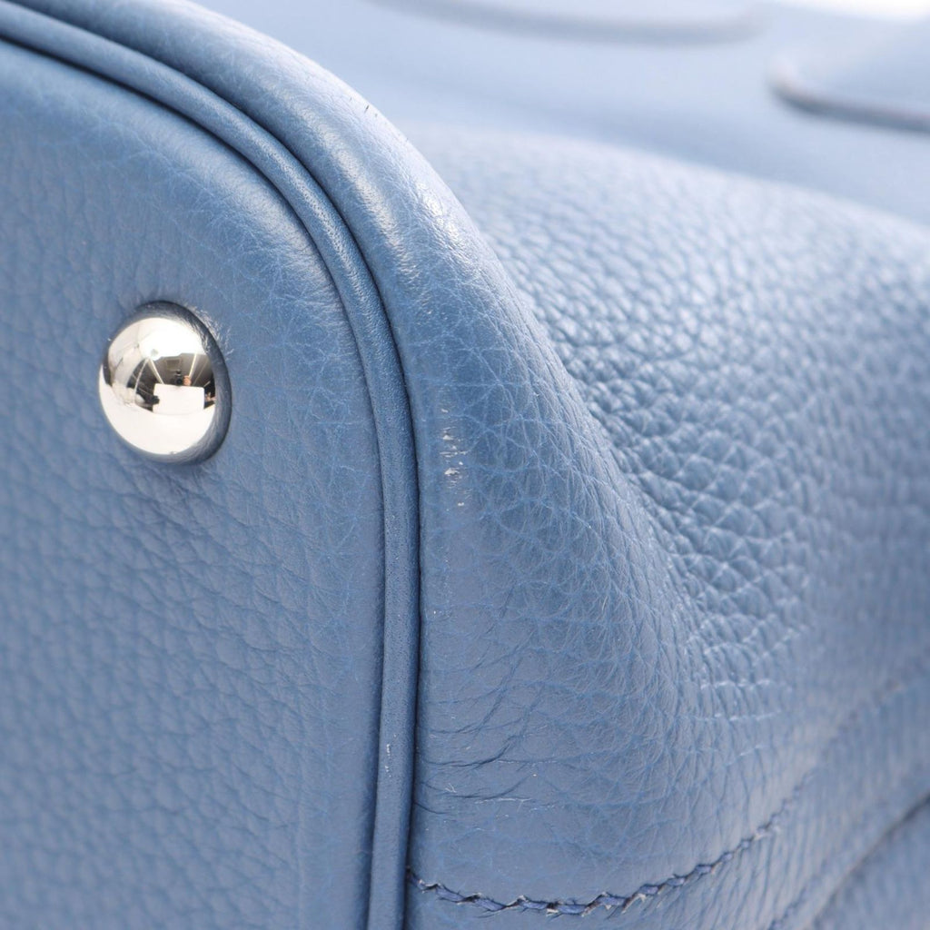 Hermes Handbag Bolide 31 2-Way Blue Agate Leather — view 7