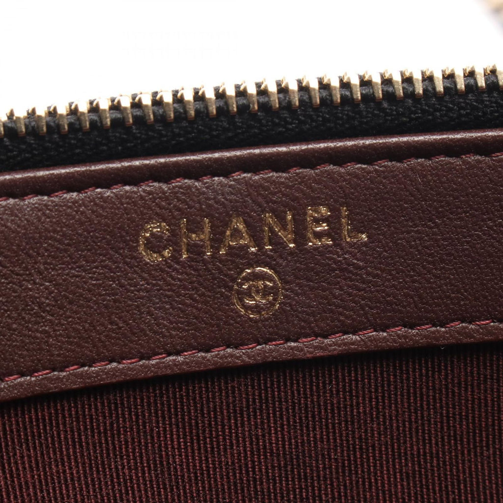 Chanel Shoulder Bag Quilted Black Lambskin Phone Case Chain Wallet — view 4