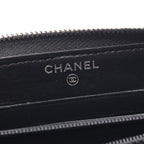 Chanel Round Wallet Camellia Black Leather — view 4