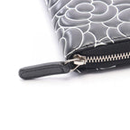 Chanel Round Wallet Camellia Black Leather — view 6