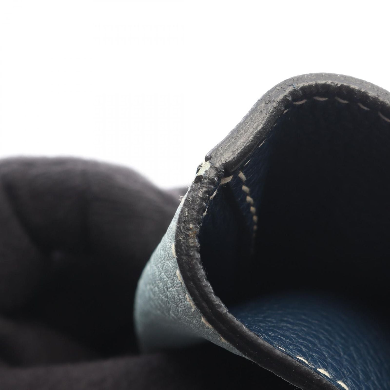 Hermes Tote Bag Double Sens 45 Navy Ciel Leather — view 7