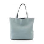 Hermes Tote Bag Double Sens 45 Navy Ciel Leather — view 6