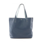 Hermes Tote Bag Double Sens 45 Navy Ciel Leather