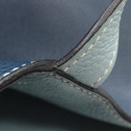 Hermes Tote Bag Double Sens 45 Navy Ciel Leather — view 8