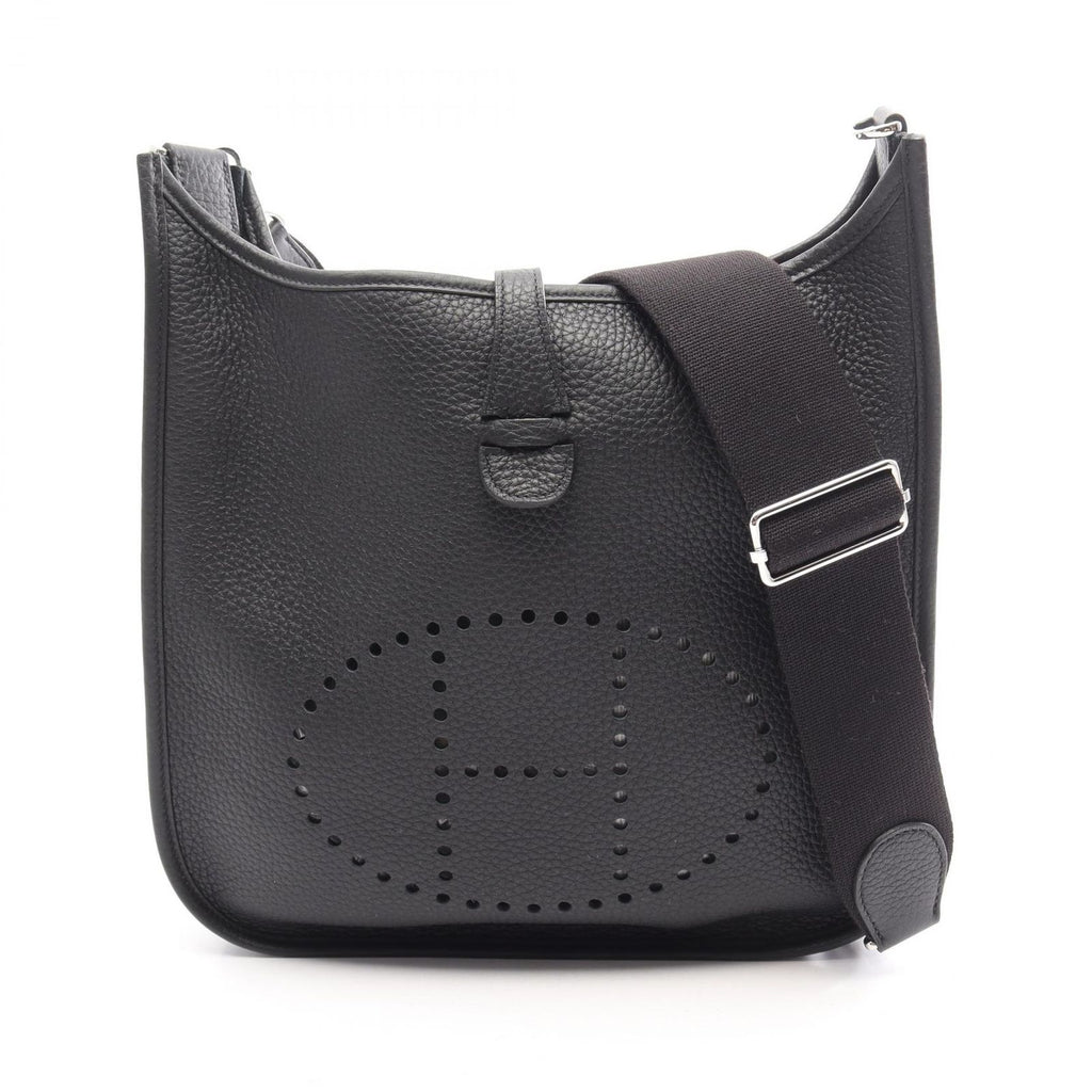 Hermes Shoulder Bag Evelyne 3 Trois PM Black Leather