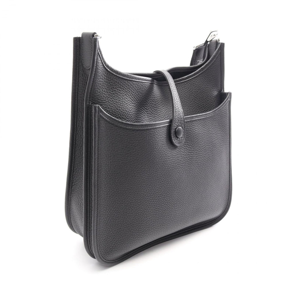 Hermes Shoulder Bag Evelyne 3 Trois PM Black Leather — view 2