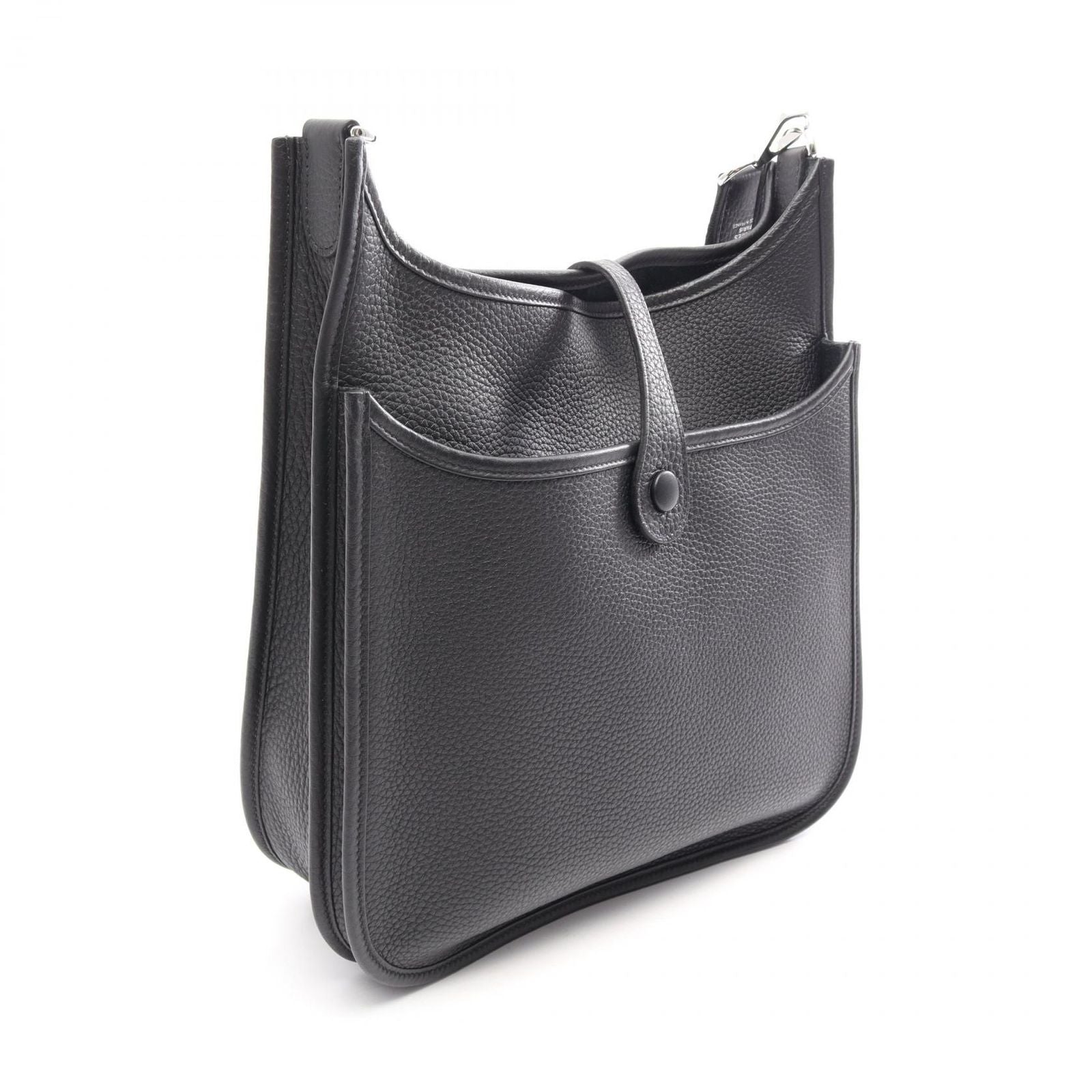 Hermes Shoulder Bag Evelyne 3 Trois PM Black Leather — view 2