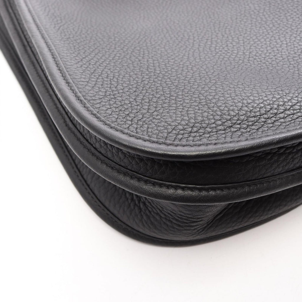 Hermes Shoulder Bag Evelyne 3 Trois PM Black Leather — view 6