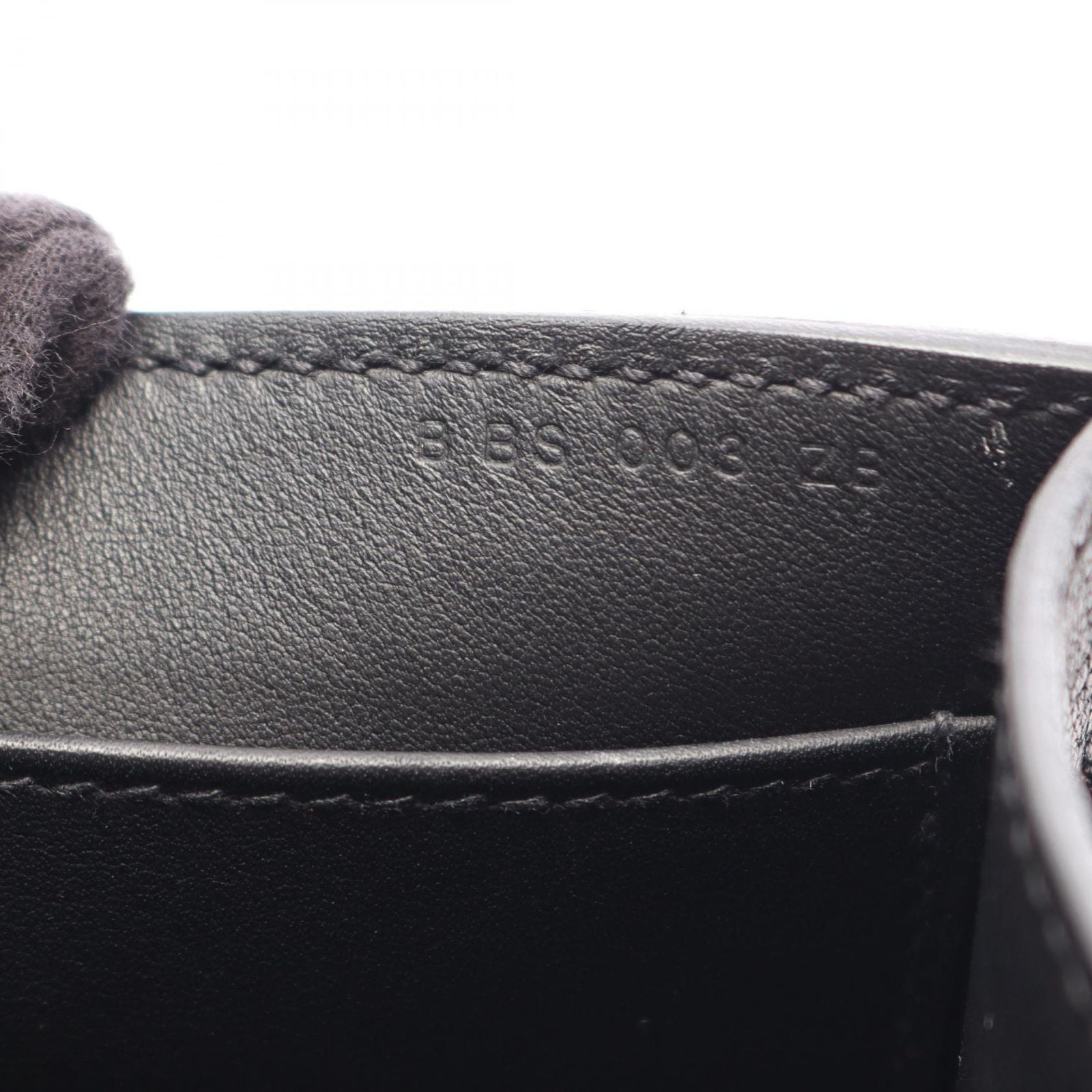Hermes Shoulder Bag Geta Black Leather — view 5