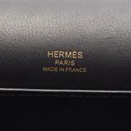 Hermes Shoulder Bag Geta Black Leather — view 4