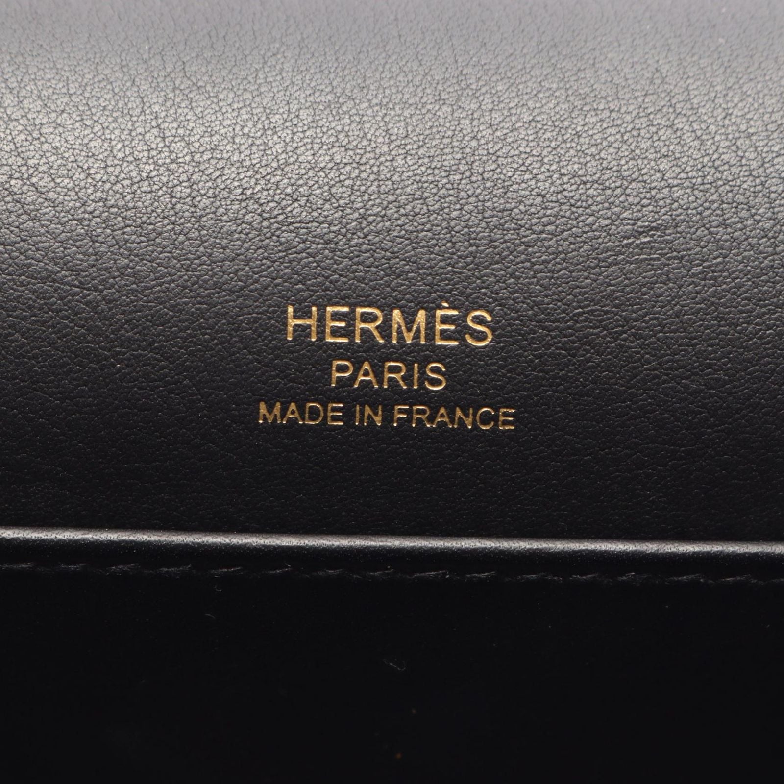 Hermes Shoulder Bag Geta Black Leather — view 4