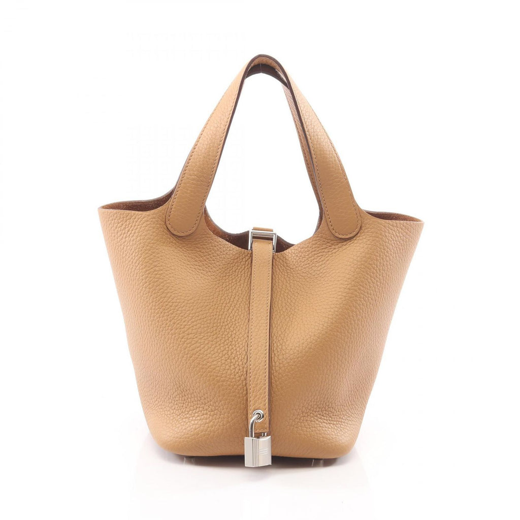Hermes Handbag Picotin Lock PM Biscuit Leather
