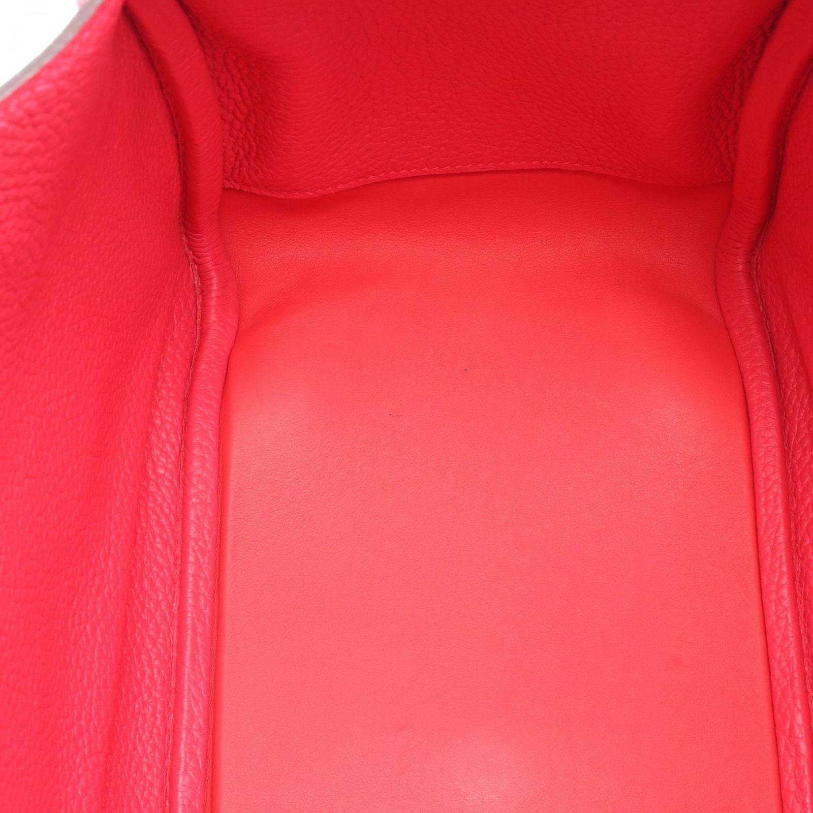 Hermes Shoulder Bag Lindy 30 Rose Leather — view 8